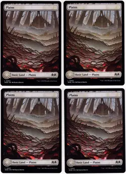MTG Wilds of Eldraine Full Art Plains x 4 (Common) - Image 1