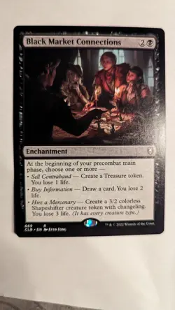 1x Black Market Connections NM 669 - Commander Legends CLB Magic MTG x1 - Image 1