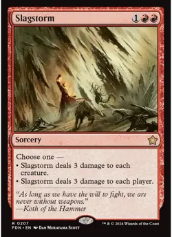Slagstorm 207 MTG NM - Foundations - Image 1