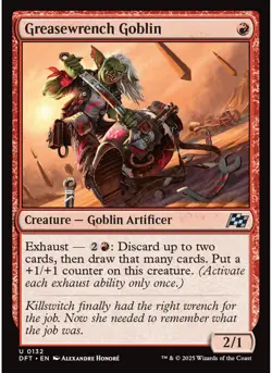 Greasewrench Goblin 132 MTG NM - Aetherdrift - Image 1