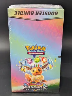 Pokemon SV8.5 Prismatic Evolutions Factory Sealed Booster Bundle Display Case - Image 1
