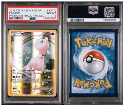 2016 Pokemon TCG XY Mythical Collection Mew Promo XY110 PSA 8 Foil Black Star - Image 3
