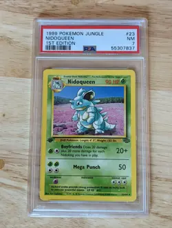 PSA 7 Pokemon 1999 Jungle 1st Edition Nidoqueen Non-Holo Rare #23 - Image 1