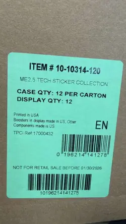 Pokemon Ascended Heroes ME2.5 Tech Sticker Collection Case Display Sealed - Image 2