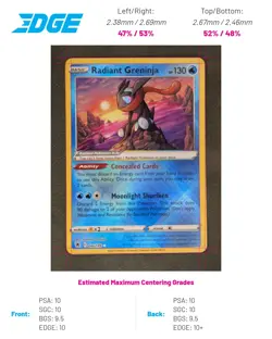 Radiant Greninja 046/189 Pokemon TCG Radiant Rare SWSH10: Astral Radiance NM - Image 1