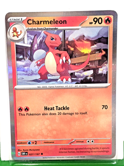 Pokemon TCG Charmeleon SV03: Obsidian Flames 027/197 Holo Promo *Free Shipping* - Image 1
