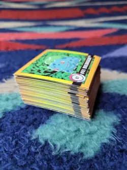 Vtg 1999 Pokemon Artbox Sticker Starter Lot of 107 Commons + 11 Prism - Image 2
