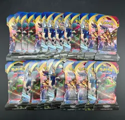 Lot of (23) Pokemon TCG Sword & Shield Base Set Sleeved Booster Packs Sealed - Image 1