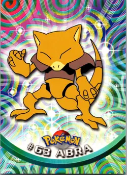 #63 Abra - 1999 Topps Pokemon TV Series - Image 1