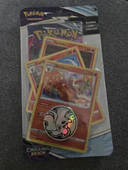 Pokemon TCG Chilling Reign Checklane Blister Blaziken Promo New Sealed - Image 1