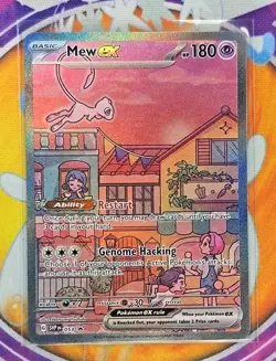 🔥Pokemon Mew ex 053 SVP Black Star Promo Holo Full Art 180 HP English Rare🔥📈 - Image 3