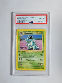Nidoqueen 1st Edition Jungle Non Holo 23/64 PSA 8 Pokemon 1999 - Image 1