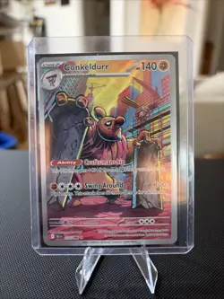 Pokemon Conkeldurr Holo SV11B Black Bolt 127/086 140 HP Fighting English TCG - Image 1