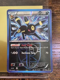 Pokemon TCG Umbreon (Team Plasma) 64/116 Plasma Freeze Reverse Holo 2013: HP - Image 1