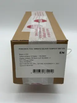 Pokemon TCG Silver Tempest Booster Box Case Sealed - Image 1