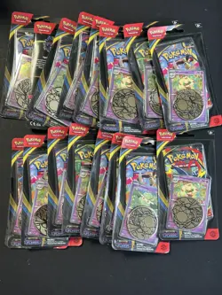 Pokemon Phantasmal Flames Checklane Blister Set of 16 Packs PROMOS SEALED - Image 1