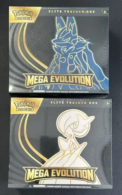 Pokemon Mega Evolution Gardevoir & Lucario Elite Trainer Box ETB Set of 2 SEALED - Image 1