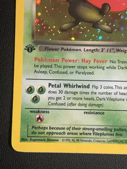Dark Vileplume 13/82 Rare Team Rocket Holo 1st Edition Pokemon - Image 5