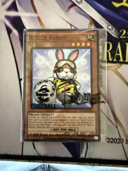Yu-Gi-Oh Rescue Rabbit + Neymar token sealed eFootball Konami EFC1-EN001 - Image 1