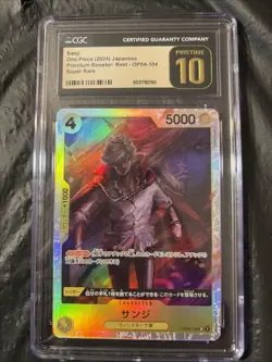 Sanji SR Op04-104 One Piece Card Game English CGC Pristine 10 - Image 1