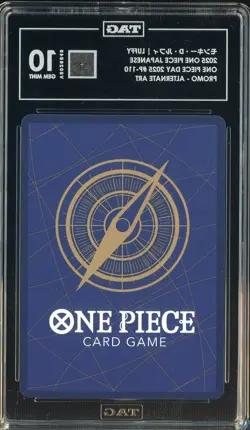 2025 One Piece Japanese One Piece Day Promo Alternate Art Monkey D. Luffy TAG 10 - Image 2