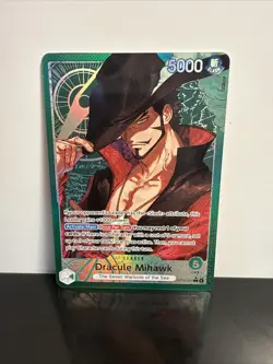 Dracule Mihawk - OP14-020 (Alternate Art) - The Azure Sea's Seven | One Piece - Image 1