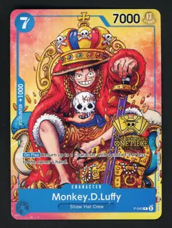 Monkey.D.Luffy (2nd Anniversary Stamped) P-043 One Piece Promo Non Foil - Image 1