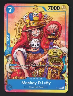 Monkey.D.Luffy (2nd Anniversary Stamped) P-043 One Piece Promo Non Foil - Image 1
