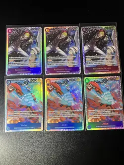 One Piece TCG Rosinante And Law SR Eb04 X3/ OP14 Jinbe SR X3 play sets - Image 2