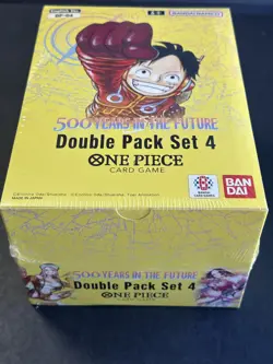 #1 One Piece English OP-04 500 Years in the Future Double Pack Set 4 Box Sealed - Image 1