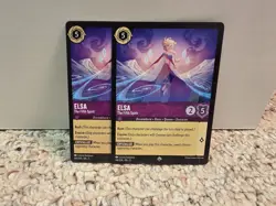 X2 Elsa - The Fifth Spirit 48/204 Shimmering Skies Regular Disney Lorcana - Image 1