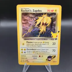 Rocket's Zapdos 15/132 Pokemon Card - Celebrations: Classic Collection - NM - Image 1