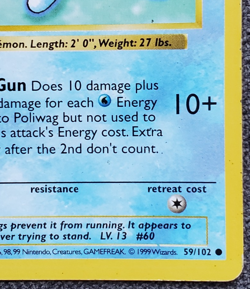 Shadowless Poliwag - Base Set - #59/102 - Vintage Pokemon Card 1999 WOTC - Image 4