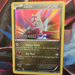 Pokemon Latias Dragon Vault Holo Basic Card HP 100 9/20 Eon STAMPED - Image 1
