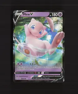 Mew V 069/189 Darkness Ablaze Ultra Rare Holo Pokemon Card LP - Image 1