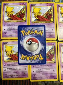 ABRA - 49/82 - Team Rocket - Pokemon Card (x8) - Common - Set Of 8 💎🔥 - Image 4