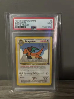 Pokemon TCG Dragonite #5 Black Star Promo WB the First Movie Stamped Card PSA 9 - Image 1