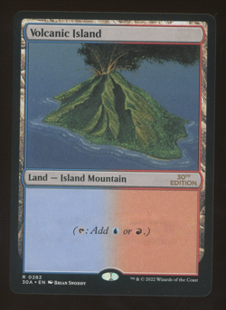 MTG Volcanic Island 30th Anniversary Edition Regular Rare Magic Card Dual Land - Image 1