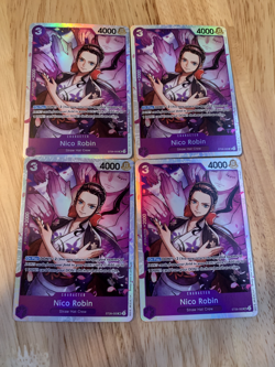 Nico Robin X4 Playset ST26-003 Starter Deck 26 Foil NM SR One Piece Card Game - Image 1