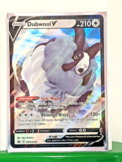 Dubwool V SWSH049 SWSH: Sword & Shield *Black Star Promo* Cards Holo NM - Image 1