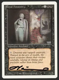 ***Royal Assassin Signed*** MTG Revised Magic Tom Wanerstrand Kid Icarus - Image 1