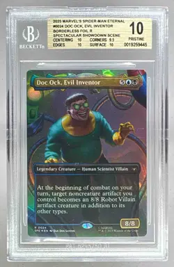 9445 Doc Ock Evil Inventor 2025 MTG Marvel's Spider-Man #0024 Foil BGS 10 - Image 1