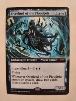 Overlord of the Floodpits Extended Art Duskmourn House of Horror Regular 373 MtG - Image 1