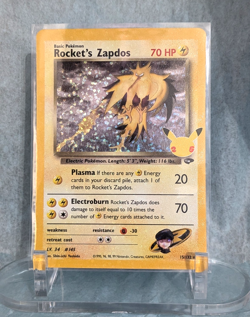 Rocket's Zapdos #15/132 (Celebrations: Classic Collection) CCC Pokemon NM *2021* - Image 1