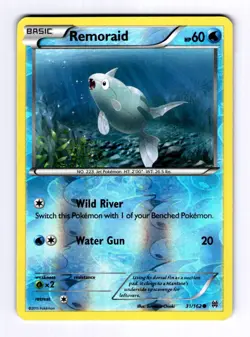 Remoraid (31) XY - BREAKthrough #31 (2015) Common Reverse Holo NM Pokemon - Image 1