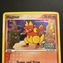 Pokemon Magmar 44/109 Team Rocket Returns Reverse Holo Stamped LP - Image 3