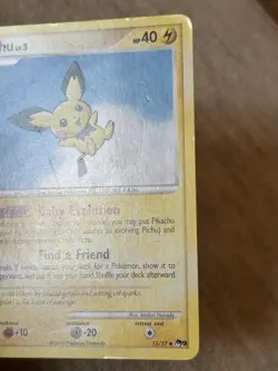 Pokemon TCG Pichu POP Series 9 Non-Holo 2009 11/17 MP- - Image 4