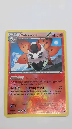 Volcarona Reverse Foil Pokemon Black & White Dark Explorers #22 22/108 - Image 1