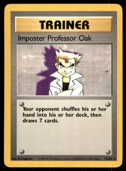 1999 Classic - Base Set Imposter Professor Oak Rare #73 - Image 1