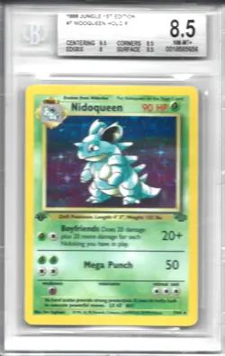 Pokemon Nidoqueen 07/64 Jungle Holo First Edition BGS 8.5 - Image 1